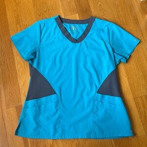Women’s Blue Scrub Top